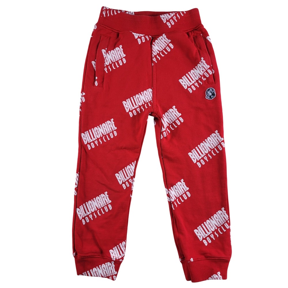 Billionaire Boys Club Sweatpants‎ Kids Size 7/8 Red Excellent Logo Joggers
